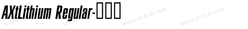 AXtLithium Regular字体转换